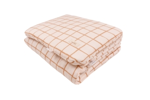 BAMBOO BEDDING SET CAMEL CHECK