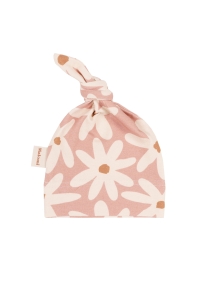 ORGANIC NEWBORN CAP BLUSH DAISIES