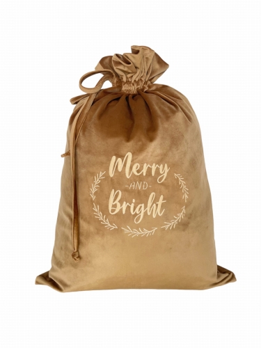 christmas bag golden bronze Merry and Bright.jpg