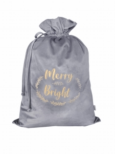 Christmas bag silver grey