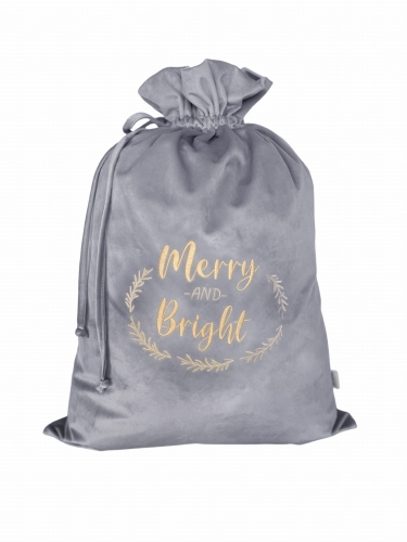 christmas bag silver grey Merry and Bright.jpg