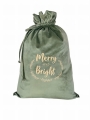 christmas bag forest green Merry and Bright.jpg