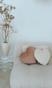 Poduszka Serce Delux Blush Rose