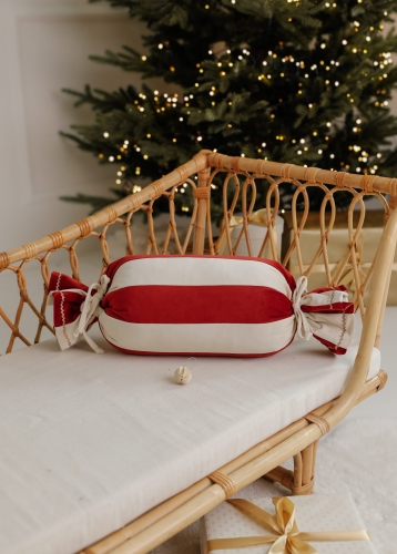 poduszka cukierek czerwona