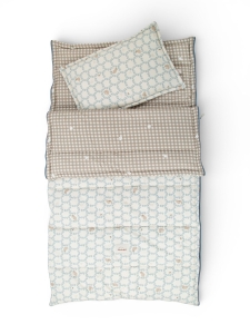SLEEPING BAG WITH PILLOW Blue Cottage