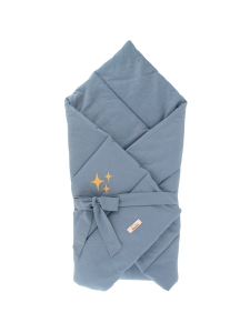  Kołderka s/rożek niemowlęcy washed cotton denim