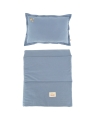 washed cotton denim pościel stars.jpg